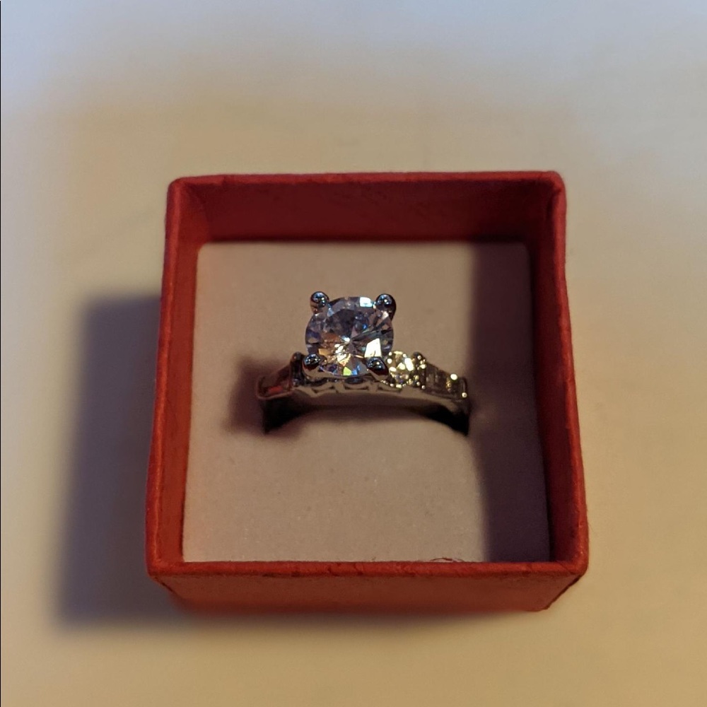 Diamonique Wedding Set